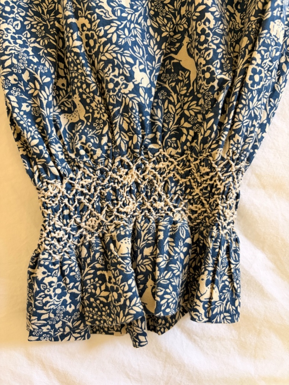 Doen Amoret top in Blue Prancing Fawn - Picture 4 of 6
